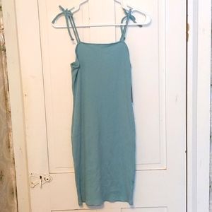 Teal midi dress